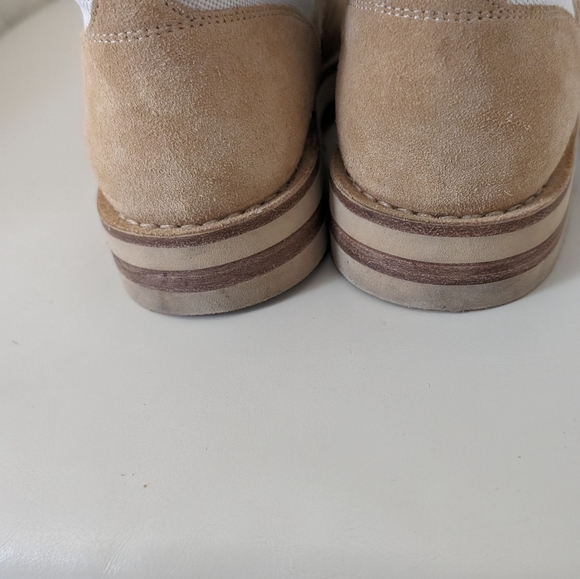 PRE LOVED CHANEL INTERLOCKING CC LOGO COMBAT BOOTS - Picture 13 of 16